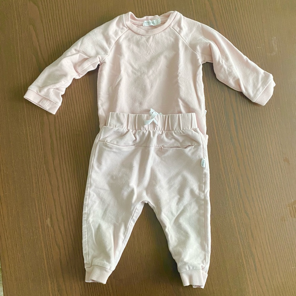 Miles Baby Pink Jumpsuit - 12M